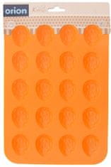 Orion Kalup za matice, silikonski, 20 modela, narančasta