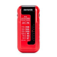 AIWA R-22RD prijenosni AM/FM radio sa slušalicama