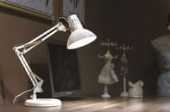 EMOS Stolna svjetiljka DUSTIN, za žarulju E27, bijela