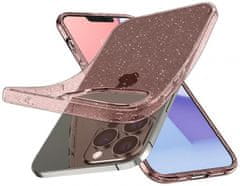 Spigen Liquid Crystal Glitter maskica za iPhone 13 Pro Max, prozirno roza sa šljokicama
