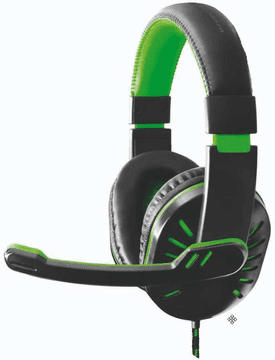 Esperanza Igranje Esperanza Crow slušalice s mikrofonom, crnim i zelenim