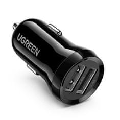 Ugreen auto punjač 2x USB 24W 4.8A, crno