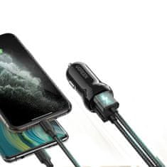 Ugreen auto punjač 2x USB 24W 4.8A, crno
