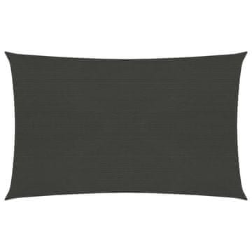 Vidaxl Jedro za zaštitu od sunca 160 g/m² antracit 2 x 4,5 m HDPE