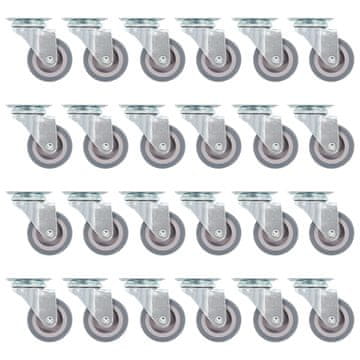 Vidaxl Okretni kotačići 72 kom 50 mm