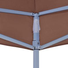 Vidaxl Krov za šator za zabave, 2 x 2 m, smeđi, 270 g/m²