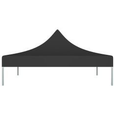 Vidaxl Krov za šator za zabave 2 x 2 m crni 270 g/m²