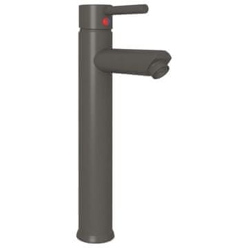 Vidaxl Kupaonska miješalica siva 12 x 30 cm