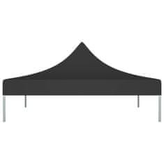 Vidaxl Krov za šator za zabave 3 x 3 m crni 270 g/m²