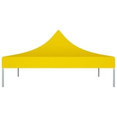 Vidaxl Krov za šator za zabave, 2 x 2 m, žuti, 270 g/m²