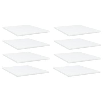 Vidaxl Police za knjige 8 kom bijele 40 x 50 x 1,5 cm od iverice