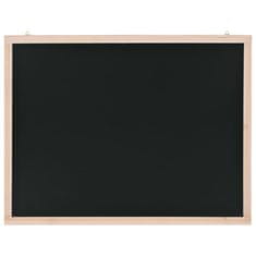 Vidaxl Viseća ploča za pisanje kredom od cedrovine 60 x 80 cm