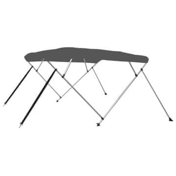 Vidaxl Tenda bimini s 4 luka antracit 243 x 196 x 137 cm