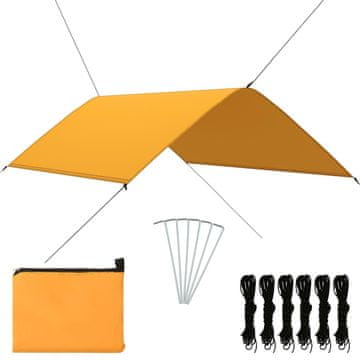 Vidaxl Kamperska cerada, 3x2 m, žuta