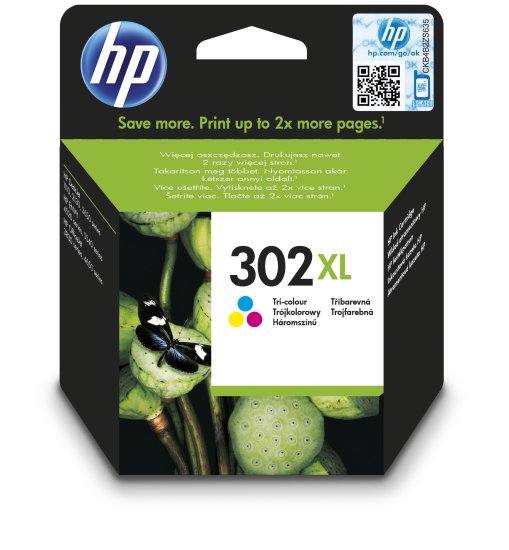 HP tinta 302XL, instant ink, u boji (F6U67AE)