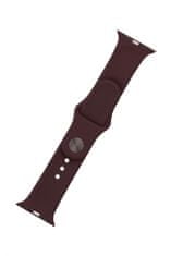 FIXED Set remena za pametni sat Apple Watch, silikonski, 42/44/45 mm, boja kakaa (FIXSST-434-CO))