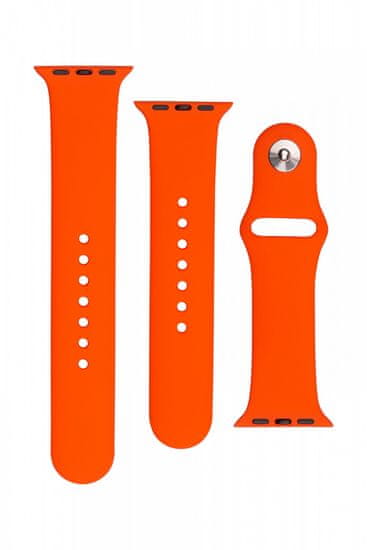 FIXED Komplet remena Silicone Strap za Apple Watch, 38/40/41 mm, silikon, marelica (FIXSST-436-AP)