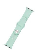 FIXED Set remena za pametni sat Apple Watch, silikonski, 42/44/45 mm, zelena (FIXSST-434-LGGRE)