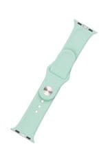 FIXED Set remena za pametni sat Apple Watch, silikonski, 42/44/45 mm, zelena (FIXSST-434-LGGRE)