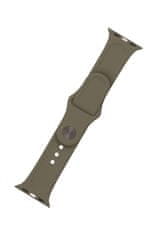FIXED Komplet remena Silicone Strap za Apple Watch, 42/44/45 mm, silikon, maslinasta (FIXSST-434-OL)