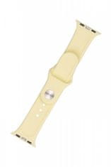 FIXED Set remena za pametni sat Apple Watch, silikonski, 38/40/41 mm, svijetlo žuta (FIXSST-436-LIYE)