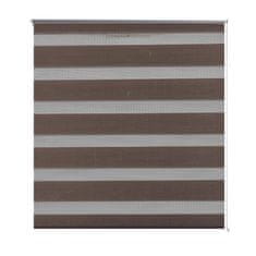 Vidaxl Zebra rolo zavjesa 140 x 175 cm boje kave