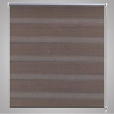 Vidaxl Zebra rolo zavjesa 140 x 175 cm boje kave