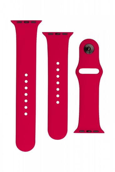 FIXED Set remena za pametni sat Apple Watch, silikonski, 38/40/41 mm, nar (FIXSST-436-POGRA)