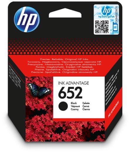 HP toner 652, instant ink, crni (F6V25AE)