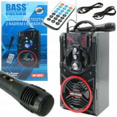 Bass Polska FM USB Karaoke zvučnik Bluetooth 90W + daljinski