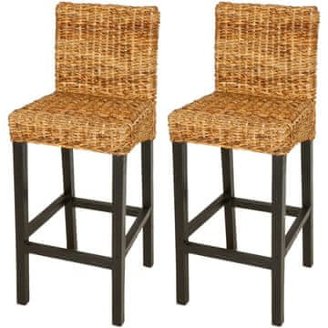 Vidaxl Barske stolice, set od 2, Abaca