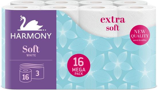 Harmony toaletni papir Soft Cream, 3-slojni, 16 rola