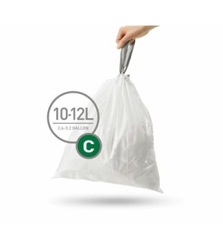 Simplehuman Vreće za smeće, 10- 12 L, tip C, na zatezanje, 3 x 20 komada (60 vrećica)