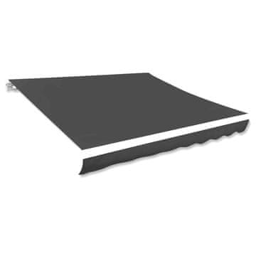 Vidaxl Tkanina za tendu, antracit, 300 x 250 cm