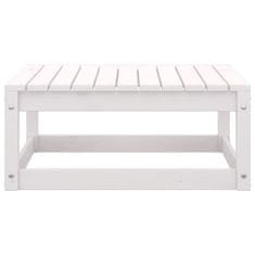 Vidaxl 12-dijelna vrtna garnitura od masivne borovine bijela