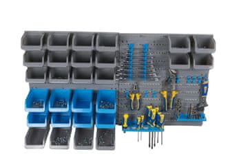 Kinzo 100 x 54 cm PVC zidna ladica - organizator od 43 dijela