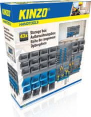 Kinzo 100 x 54 cm PVC zidna ladica - organizator od 43 dijela
