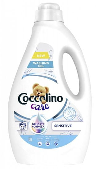 Coccolino Care Sensitive gel za pranje rublja, za 43 pranja