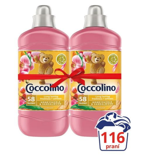 Coccolino omekšivač Creations Honeysuckle &amp; Sandalwood, 2 x 1,45 l