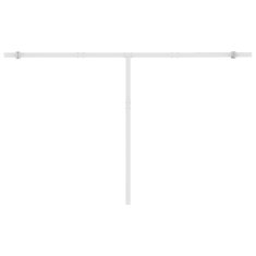 Vidaxl Tenda na ručno uvlačenje s LED svjetlom 400x350 cm plavo-bijela