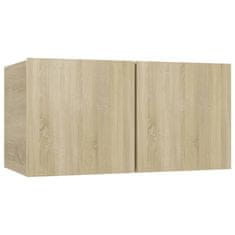 Vidaxl Zidni TV ormarići 2 kom, Sonoma hrast, 60x30x30 cm