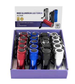 Esperanza Esperanza svjetiljka 9-vođenih dioda, više boja: srebro, crna, plava, crvena