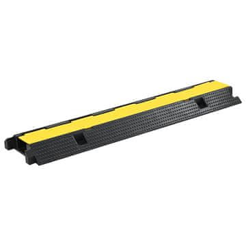 Vidaxl Rampa za kablove, 1-kanalna, guma, 100 cm