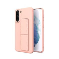 MG Kickstand silikonska maska za Samsung Galaxy S21 Plus 5G, ružičasta