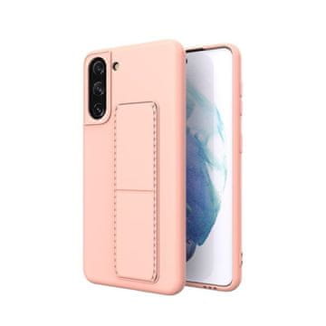 MG Kickstand silikonska maska za Samsung Galaxy S21 Plus 5G, ružičasta