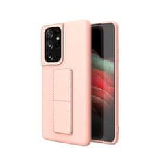 MG Kickstand silikonska maska za Samsung Galaxy S21 Ultra 5G, ružičasta