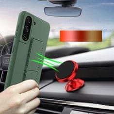 MG Kickstand silikonska maska za Samsung Galaxy S21 Plus 5G, ružičasta