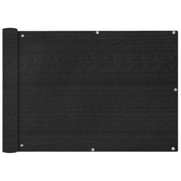 Vidaxl Balkonska Zaštita HDPE 75x600 cm Antracit Boja