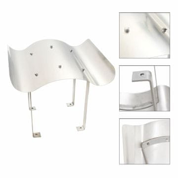 Vidaxl Kapa za dimnjak od nehrđajućeg čelika 70 x 70 x 37 cm