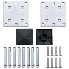 Vidaxl Vrtna ograda od WPC-a 699 x 106 cm siva